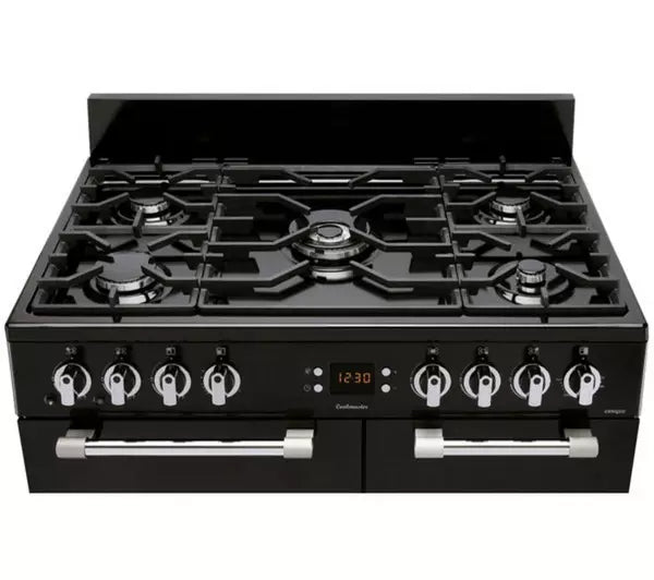 Leisure Cookmaster CK90G232K 90cm Gas Range Cooker with Electric Fan Oven - Black - A+/A Rated