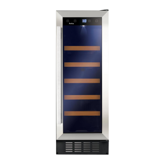 Amica AWC301SS 30cm freestanding wine cooler