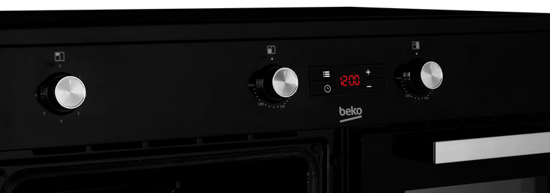 Beko KDVI90K 90cm Electric Range Cooker with Induction Hob - Black