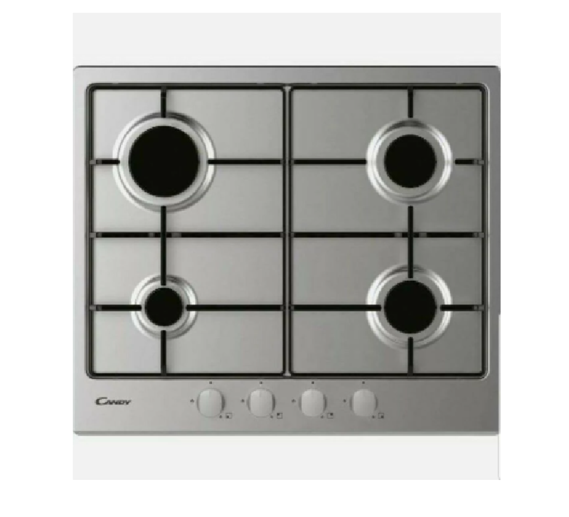 Candy CHW6BRX 60cm LPG Gas Hob Stainless Steel