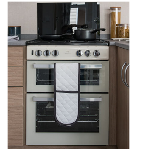 New World 600DITC Conventional UK style twin cavity LPG Gas Oven In Cream (444444742)